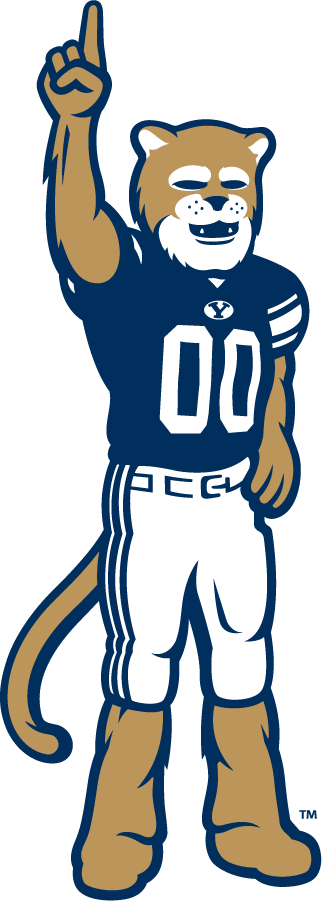 Brigham Young Cougars 2010-Pres Mascot Logo v2 t shirts iron on transfers
